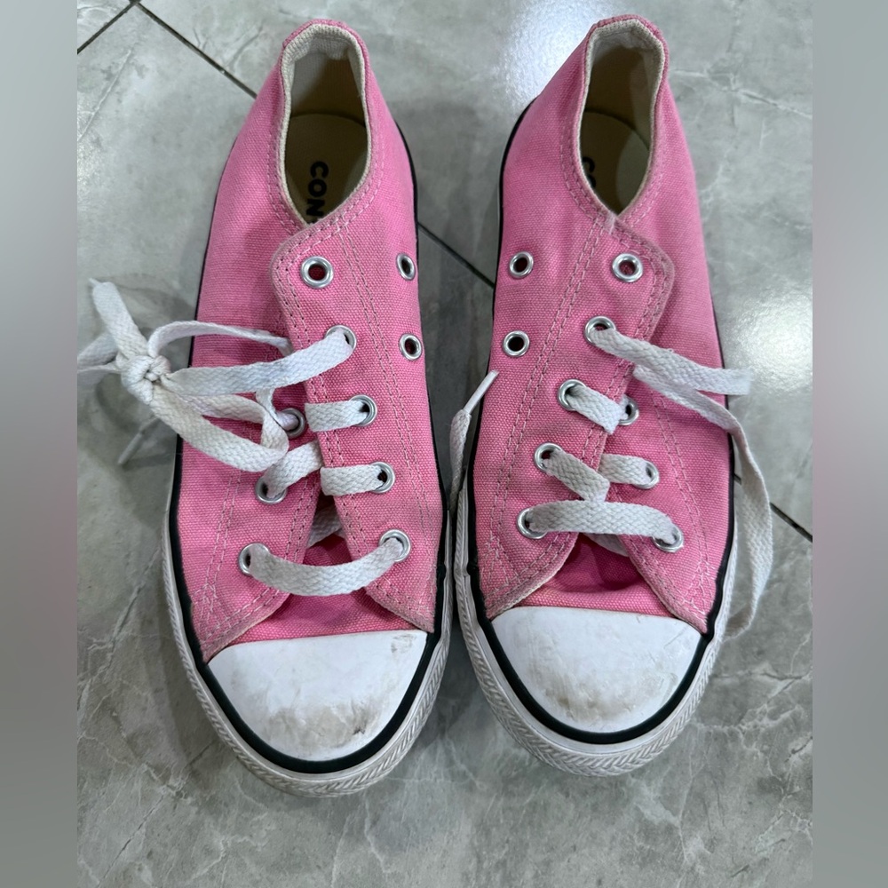 Converse Kids Sneakers in Pink Canvas